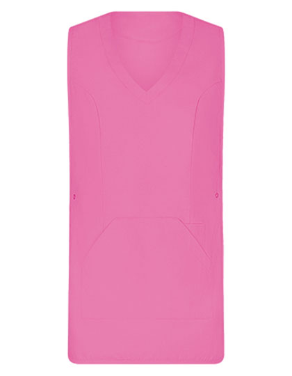 Überwurfschürze Soft-Touch in Hot Pink, Größe II (44-52)