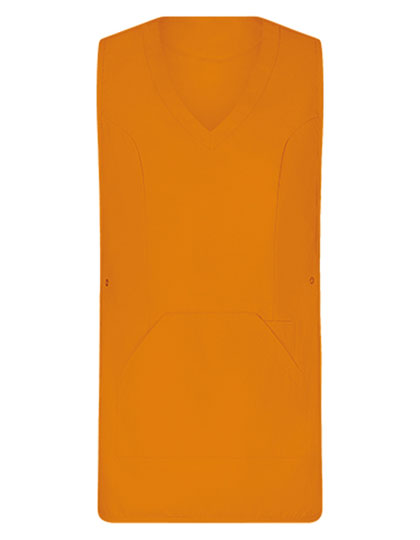 Überwurfschürze Soft-Touch in Orange, Größe II (44-52)
