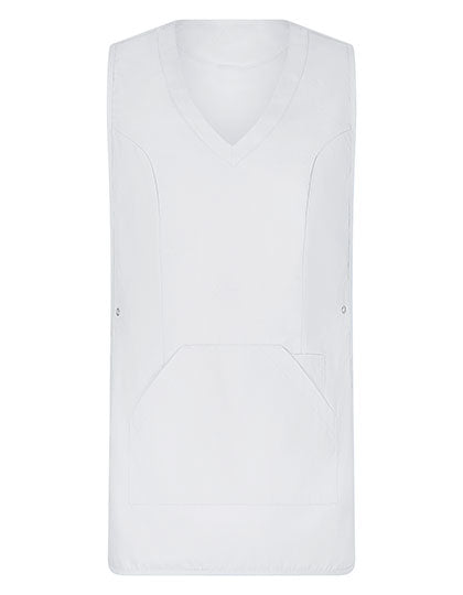 Überwurfschürze Soft-Touch in White, Größe II (44-52)