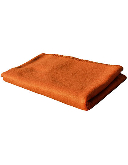 Fleecedecke in Terracotta, Größe 130 x 160 cm