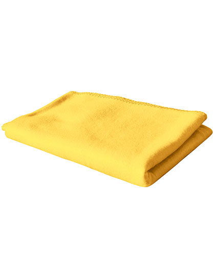Fleecedecke in Yellow, Größe 130 x 160 cm