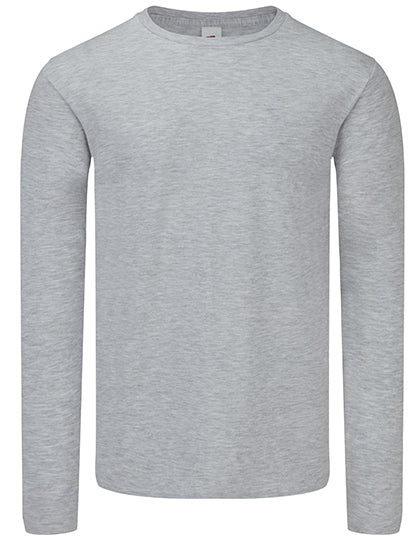 Iconic 150 Long Sleeve T in Heather Grey, Größe 5XL