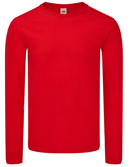 Iconic 150 Long Sleeve T in Red, Größe 3XL