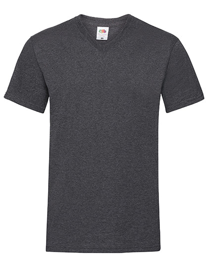 Valueweight V-Neck T in Dark Grey Heather, Größe 3XL