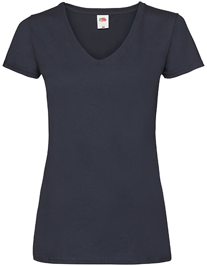 Ladies´ Valueweight V Neck T in Deep Navy, Größe XXL