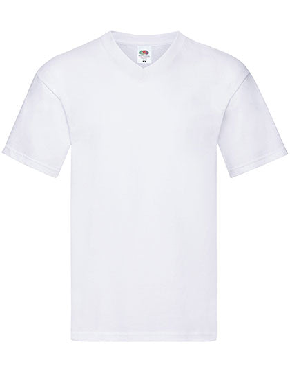 Original V-Neck T in White, Größe XXL