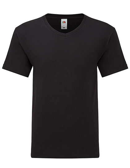 Iconic 150 V Neck T in Black, Größe 5XL