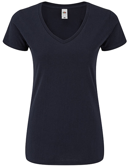 Ladies´ Iconic 150 V Neck T in Deep Navy, Größe XXL