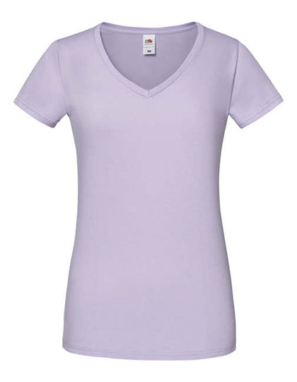 Ladies´ Iconic 150 V Neck T in Soft Lavender, Größe XXL