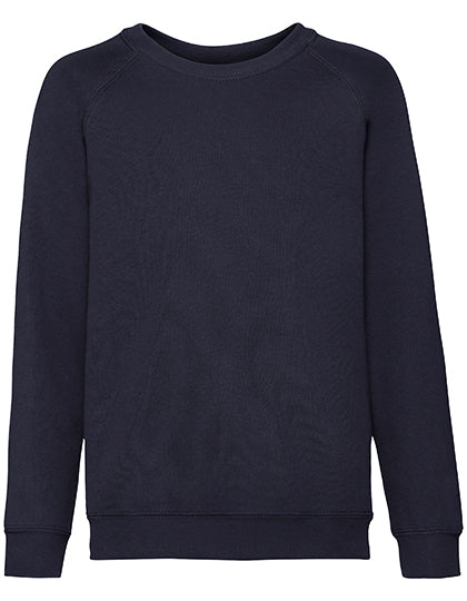 Kids´ Classic Raglan Sweat in Deep Navy, Größe 164