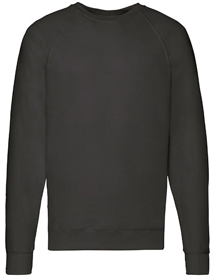 Lightweight Raglan Sweat in Black, Größe XXL