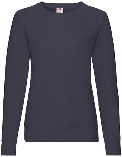 Ladies´ Lightweight Raglan Sweat in Deep Navy, Größe XXL