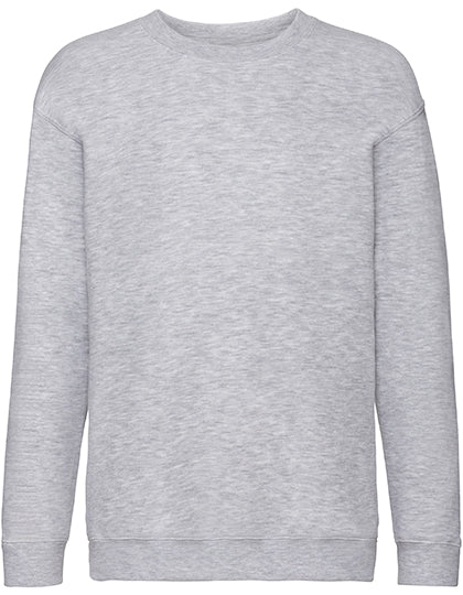 Kids´ Premium Set-In Sweat in Heather Grey, Größe 164