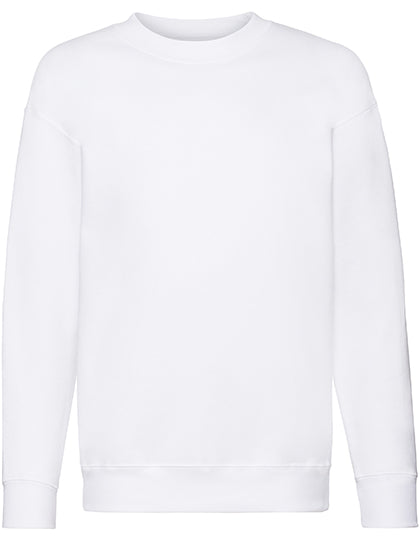 Kids´ Premium Set-In Sweat in White, Größe 164