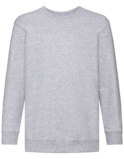 Kids´ Classic Set-In Sweat in Heather Grey, Größe 164