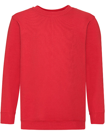 Kids´ Classic Set-In Sweat in Red, Größe 164