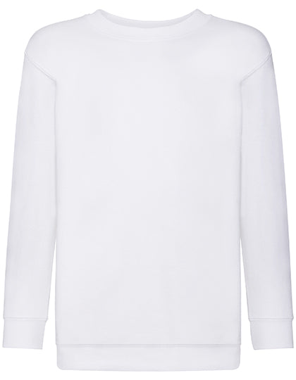 Kids´ Classic Set-In Sweat in White, Größe 164