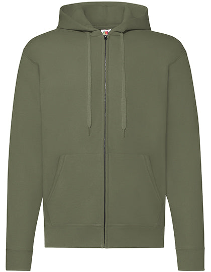 Classic Hooded Sweat Jacket in Classic Olive, Größe XXL