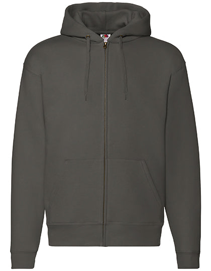 Premium Hooded Sweat Jacket in Charcoal (Solid), Größe 4XL