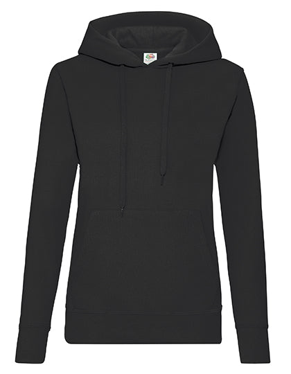 Ladies´ Classic Hooded Sweat in Black, Größe XXL