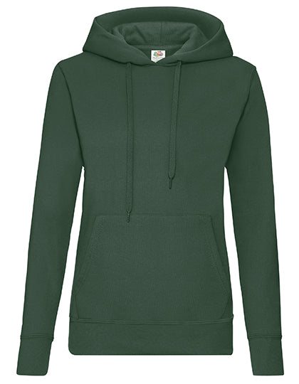 Ladies´ Classic Hooded Sweat in Bottle Green, Größe XXL