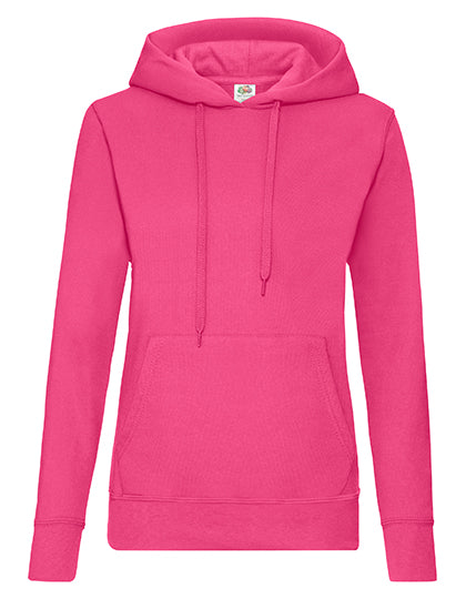 Ladies´ Classic Hooded Sweat in Fuchsia, Größe XXL