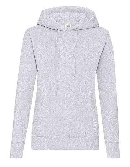 Ladies´ Classic Hooded Sweat in Heather Grey, Größe XXL