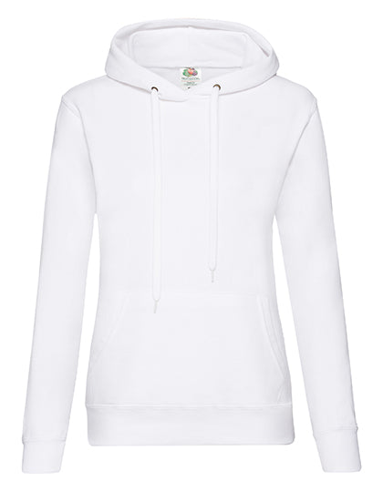 Ladies´ Classic Hooded Sweat in White, Größe XXL
