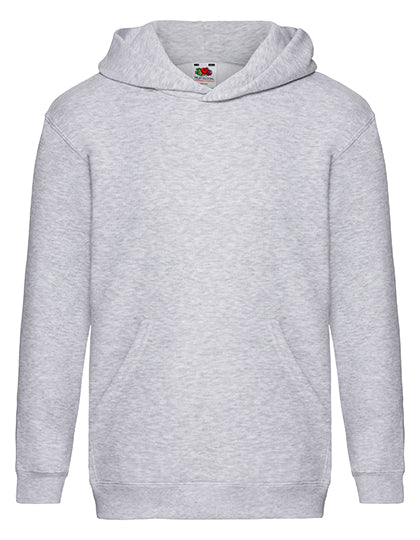 Kids´ Premium Hooded Sweat in Heather Grey, Größe 164