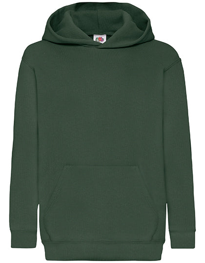 Kids´ Classic Hooded Sweat in Bottle Green, Größe 164