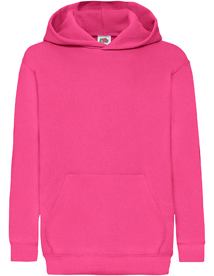 Kids´ Classic Hooded Sweat in Fuchsia, Größe 164