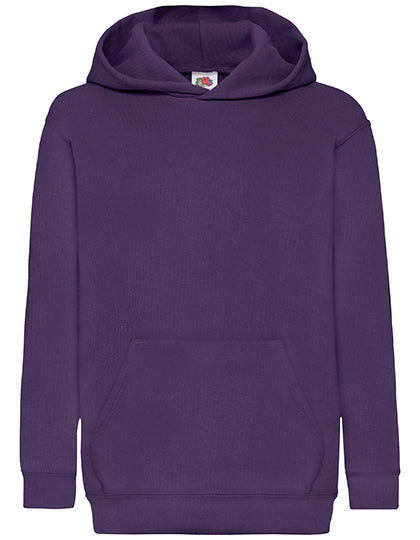 Kids´ Classic Hooded Sweat in Purple, Größe 164