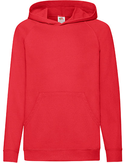 Kids´ Lightweight Hooded Sweat in Red, Größe 164