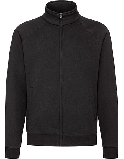 Premium Sweat Jacket in Black, Größe XXL