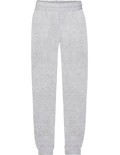 Kids´ Classic Elasticated Cuff Jog Pants in Heather Grey, Größe 164