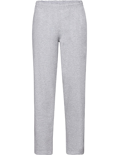Classic Open Hem Jog Pants in Heather Grey, Größe 3XL