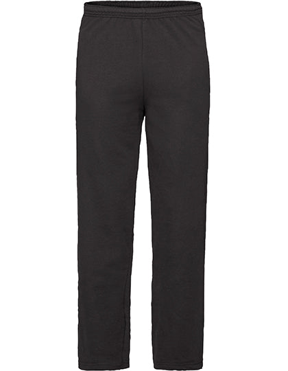 Lightweight Open Hem Jog Pants in Black, Größe XXL