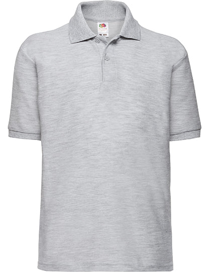Kids´ 65/35 Polo in Heather Grey, Größe 164
