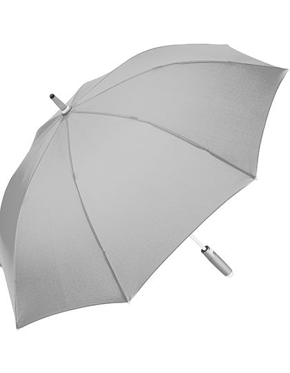 AC-Midsize-Stockschirm FARE® Whiteline in Light Grey, Größe Ø 112 cm
