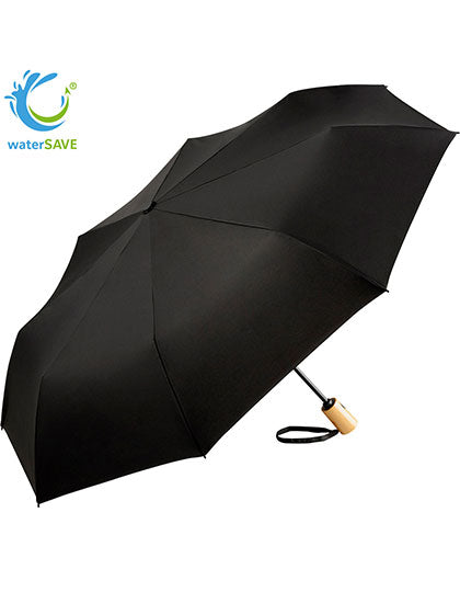 AOC-Mini-Taschenschirm ÖkoBrella, waterSAVE® in Black, Größe Ø 98 cm