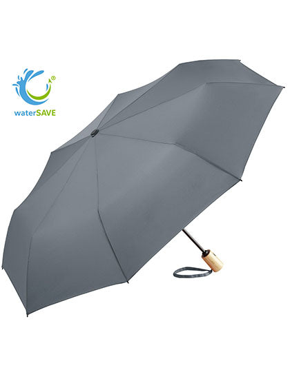 AOC-Mini-Taschenschirm ÖkoBrella, waterSAVE® in Grey, Größe Ø 98 cm