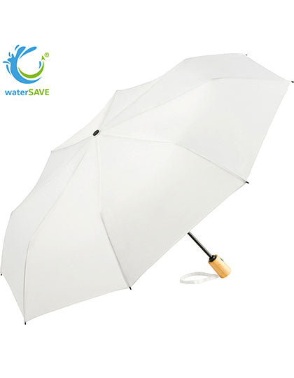 AOC-Mini-Taschenschirm ÖkoBrella, waterSAVE® in Nature White, Größe Ø 98 cm
