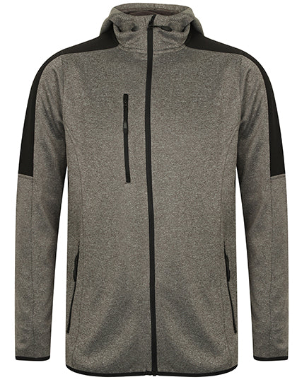 Adults Active Softshell Jacket in Dark Grey Marl, Größe XXL