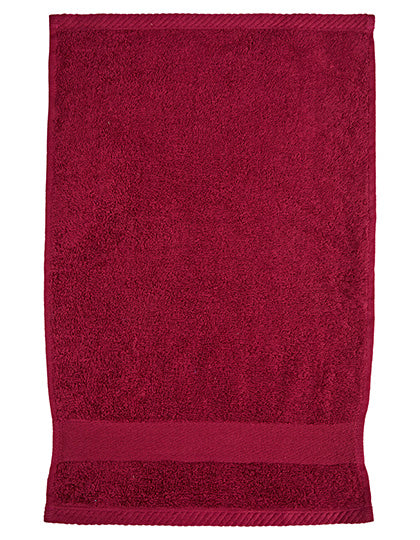 Organic Cozy Guest Towel in Burgundy, Größe 30 x 50 cm