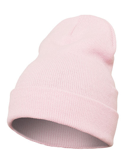 Heavyweight Long Beanie in Baby Pink, Größe One Size