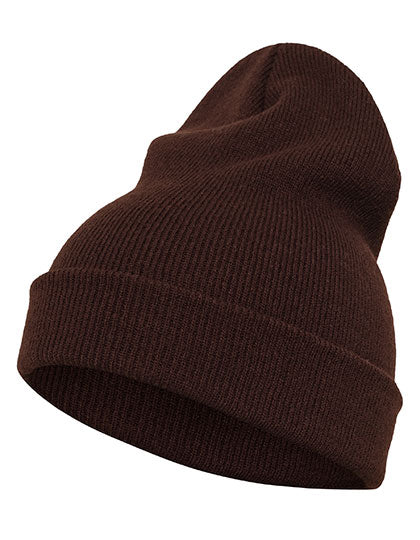 Heavyweight Long Beanie in Brown, Größe One Size