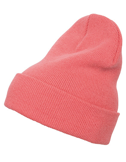 Heavyweight Long Beanie in Coral, Größe One Size