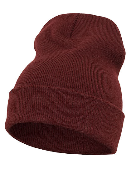 Heavyweight Long Beanie in Maroon, Größe One Size