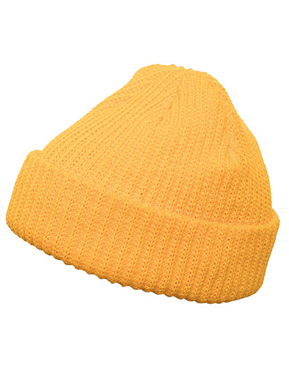 Rib Beanie in Gold, Größe One Size