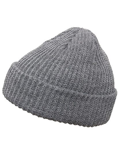 Rib Beanie in Heather Grey, Größe One Size